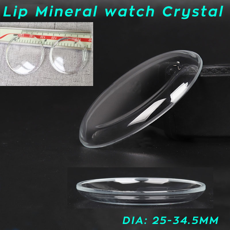 Vintage Watch Crystal - 25mm-34.5mm Pot Lid Mineral Watch Glass