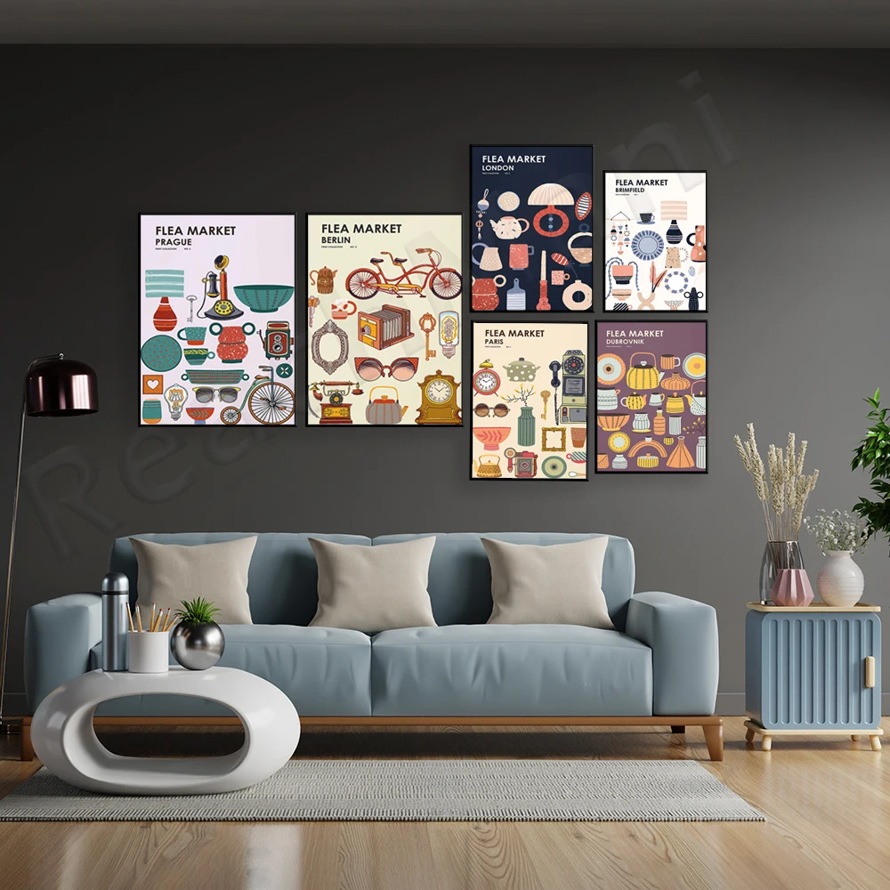 Flea Market Print Collection V - Vintage Collectible Market review and price