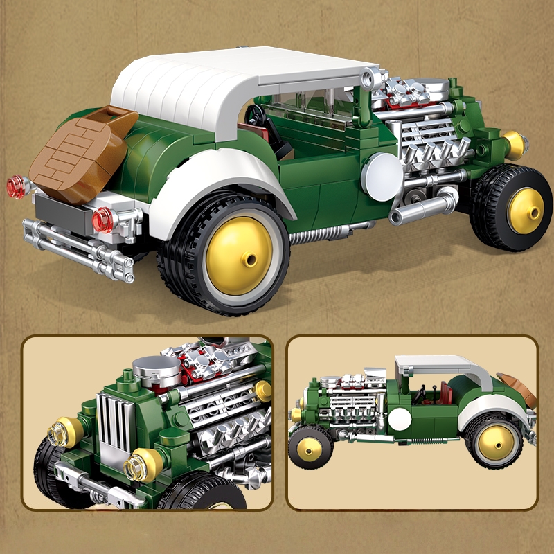 Retro vintage car building blo - Vintage Collectible Ornaments review and price