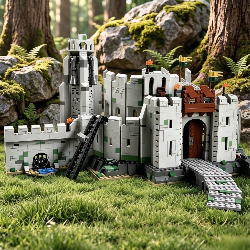 Medieval Castle Fortress DIY A - Vintage Collectible Ornaments review and price