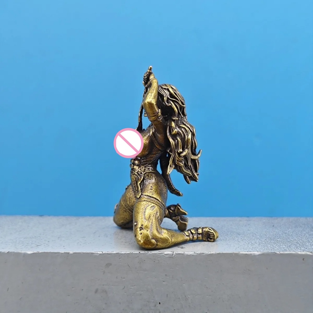 Vintage Brass Kneeling Fantasy - Vintage Collectible Ornaments review and price