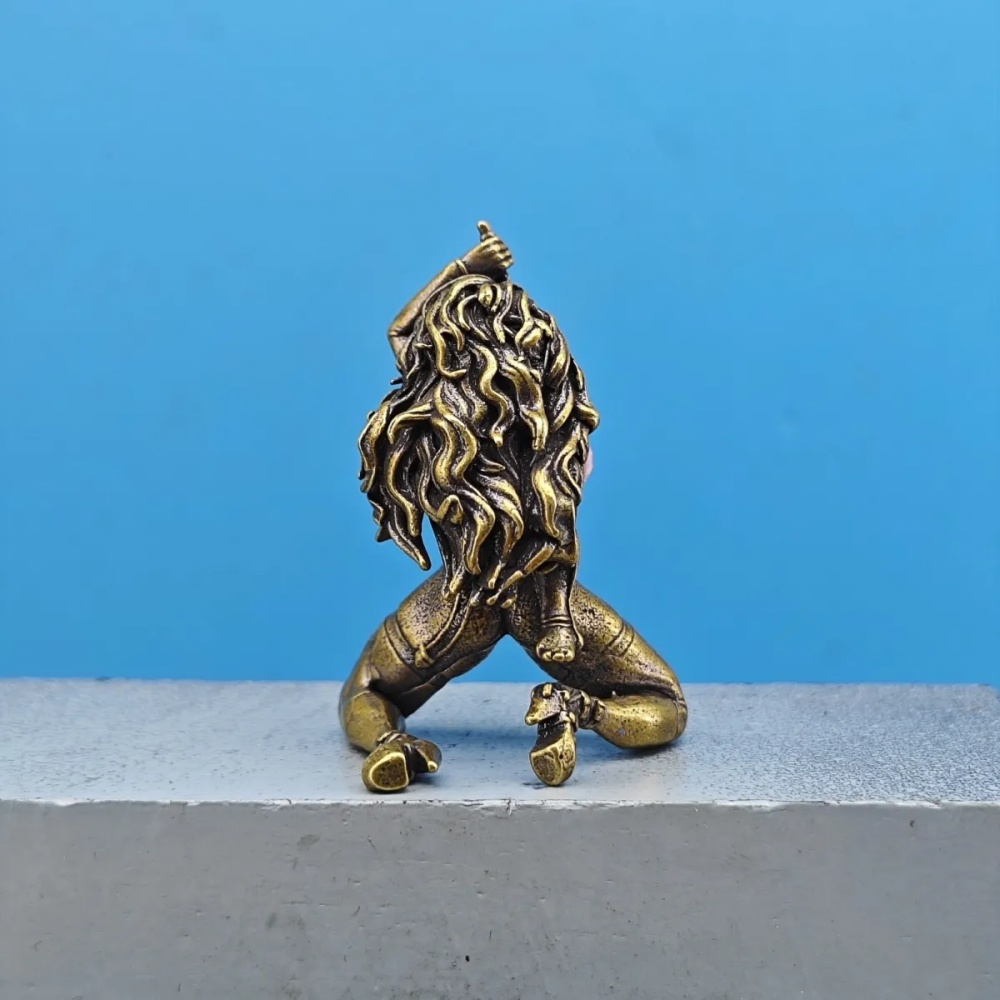 Vintage Brass Kneeling Fantasy - Vintage Collectible Ornaments review and price