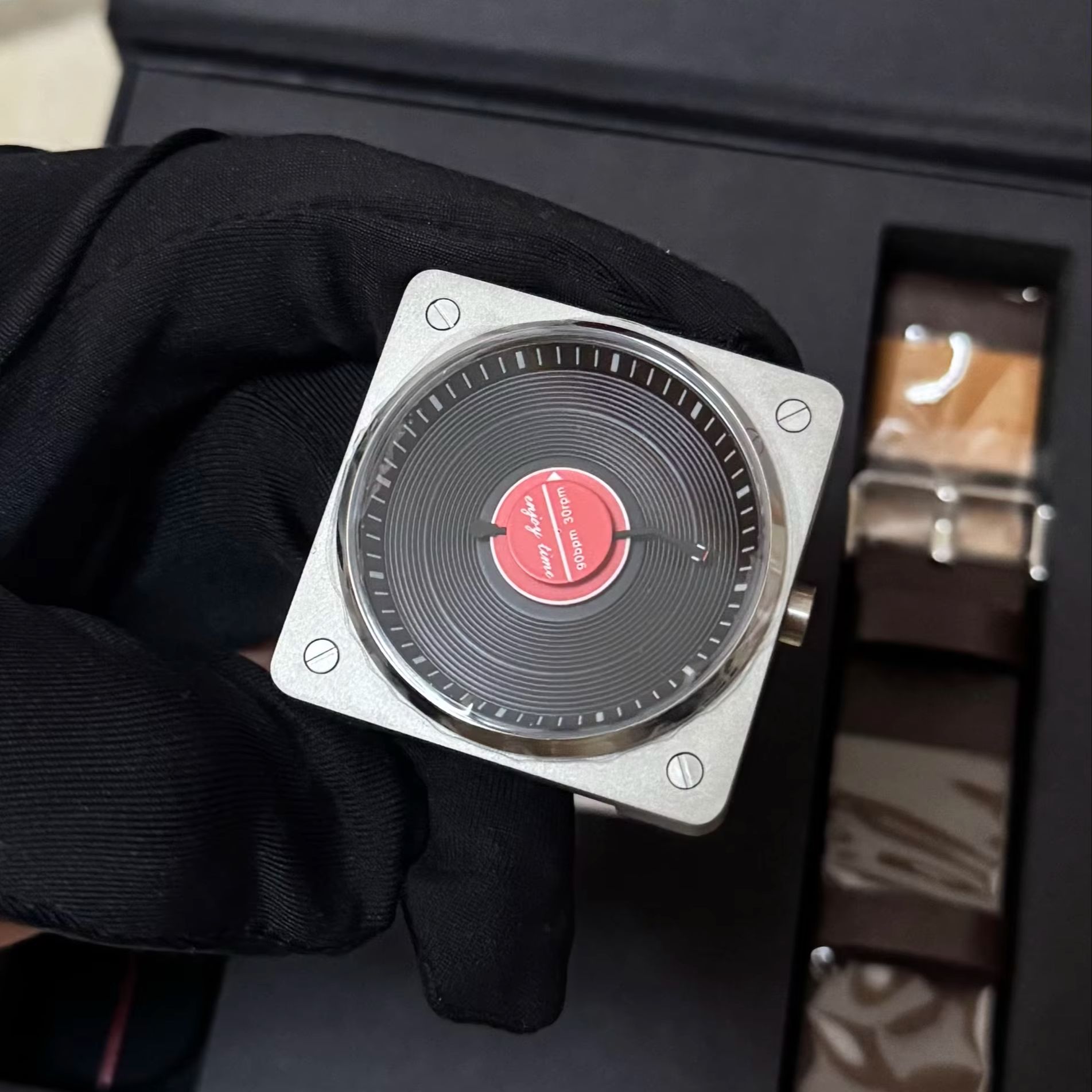 SKU Vinyl Record Quartz Watch  - Vintage Collectible Watches review and price