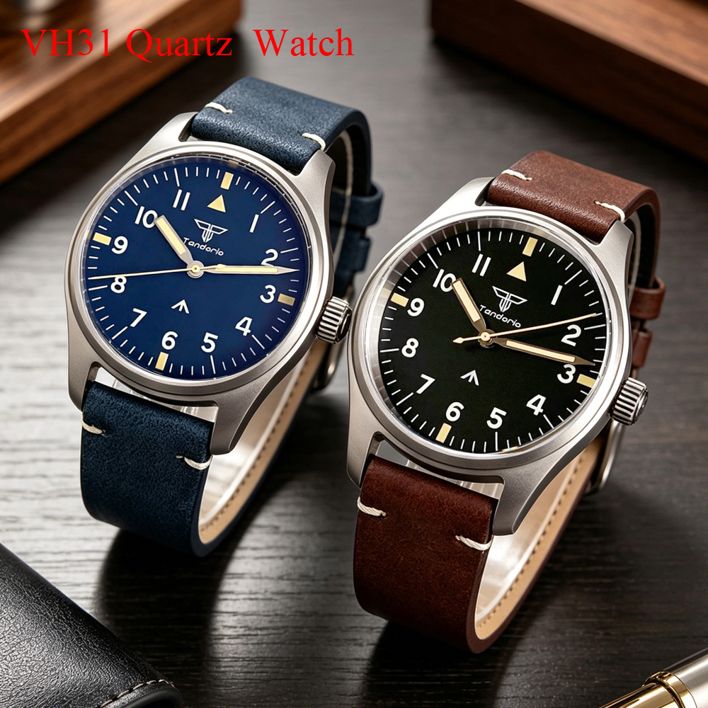 Tandorio 39mm AR Sapphire Tita - Vintage Collectible Watches review and price