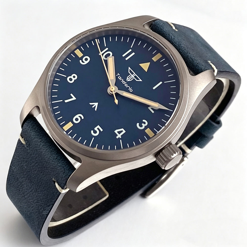 Tandorio 39mm AR Sapphire Tita - Vintage Collectible Watches review and price