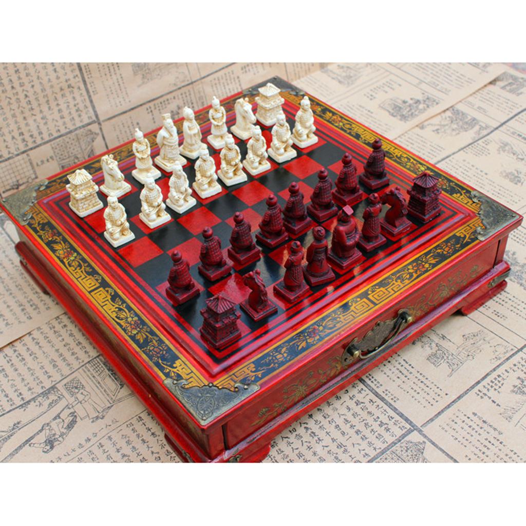 Chinese Chess Set Vintage Terr - Vintage Collectible Board Games review and price