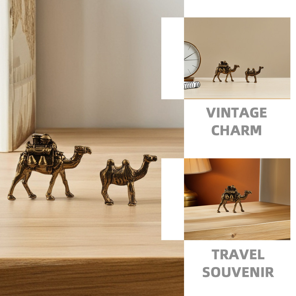 2Pcs Middle East Camel Statues - Vintage Collectible Ornaments review and price