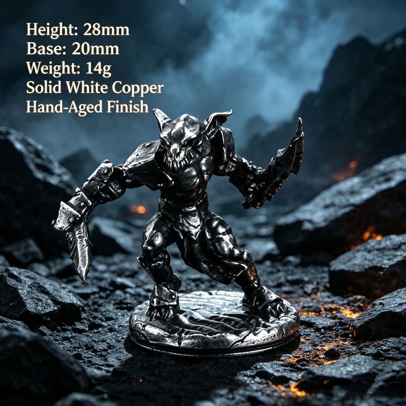 White Copper Goblin Warrior Mi - Vintage Collectible Board Games review and price