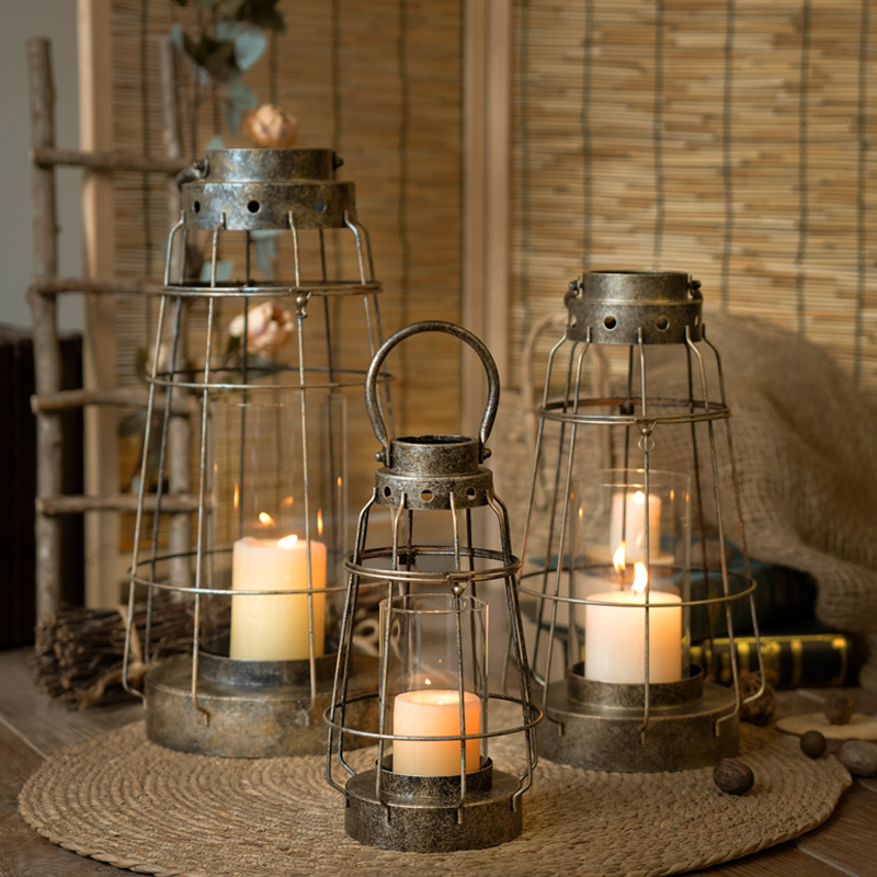 European Iron & Glass Candle H - Collectible Vintage Matches review and price