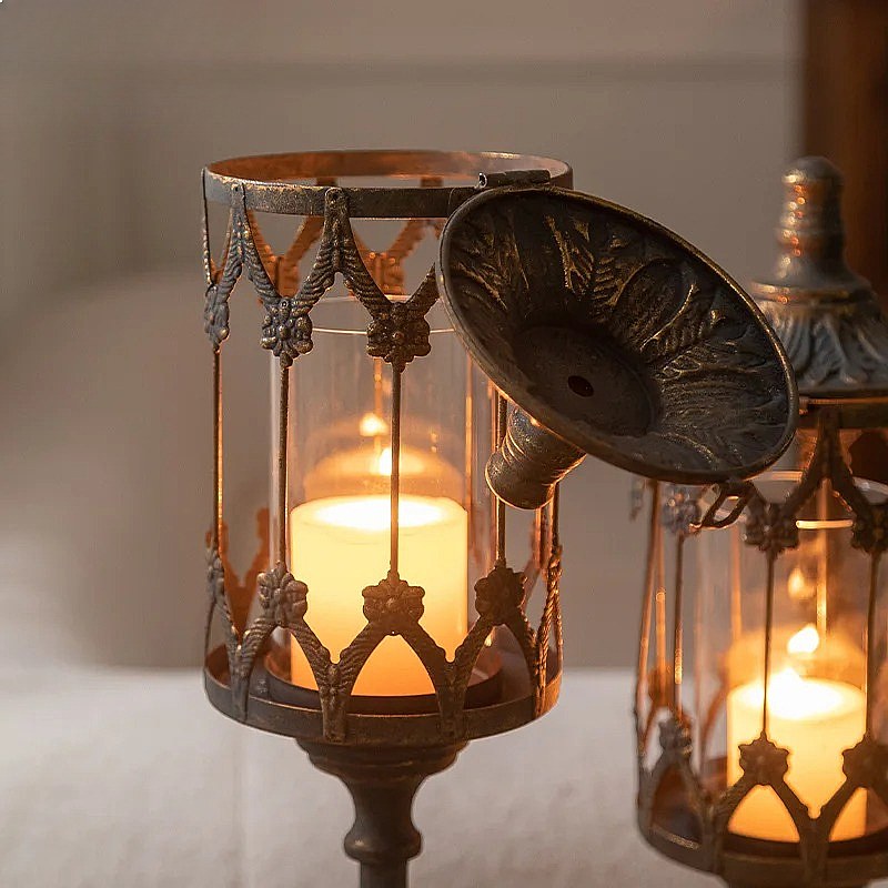 Outdoor Metal Candelabra Rainp - Collectible Vintage Matches review and price