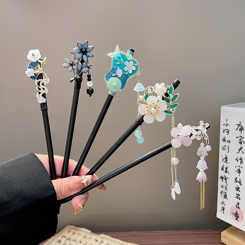 Classic Tassel Hair Stick Blac - Vintage Collector review and price