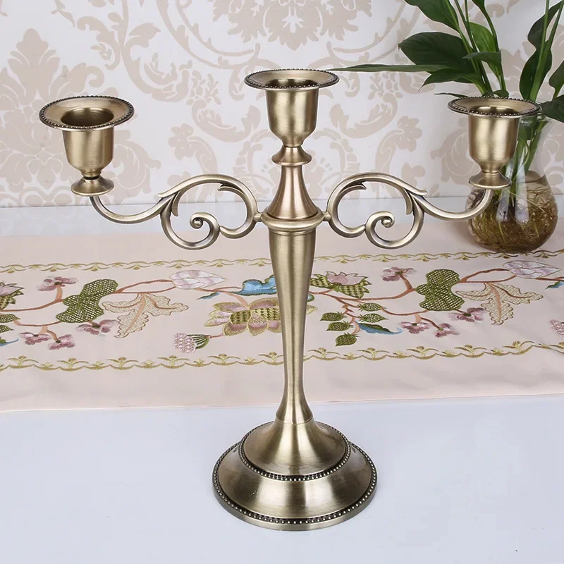 Antique Brass 3-Arm Candelabra - Collectible Vintage Matches review and price