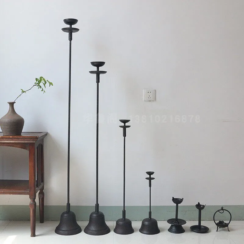 Vintage cast iron candlesticks - Collectible Vintage Lamps review and price
